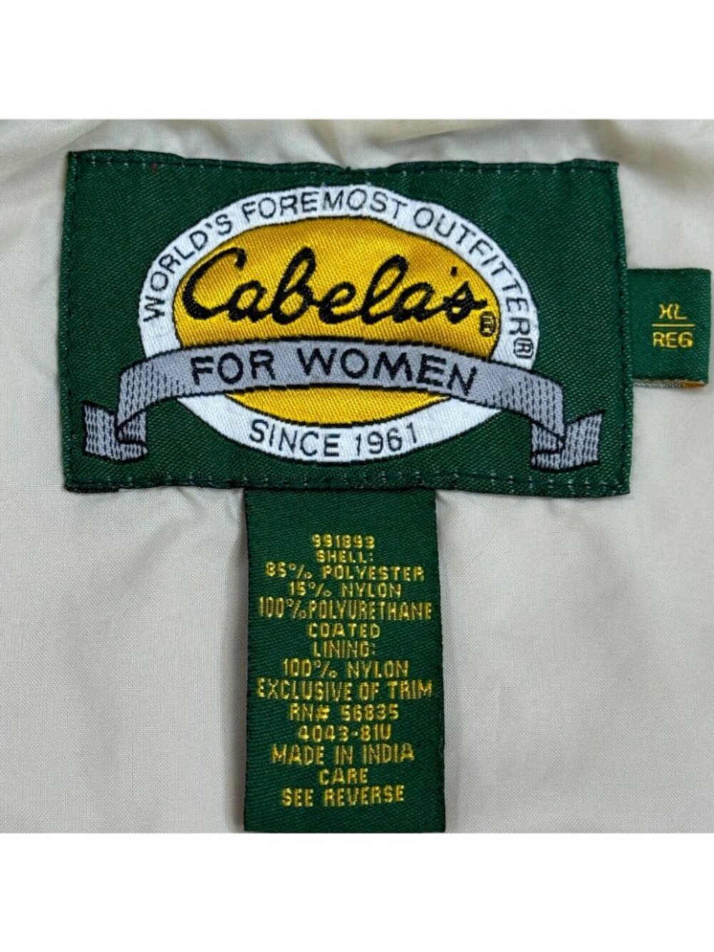 Cabelas Windbreaker Jacket Womens Sz XL Lavender Vented Back High Neck Snap Zip - Picture 8 of 16